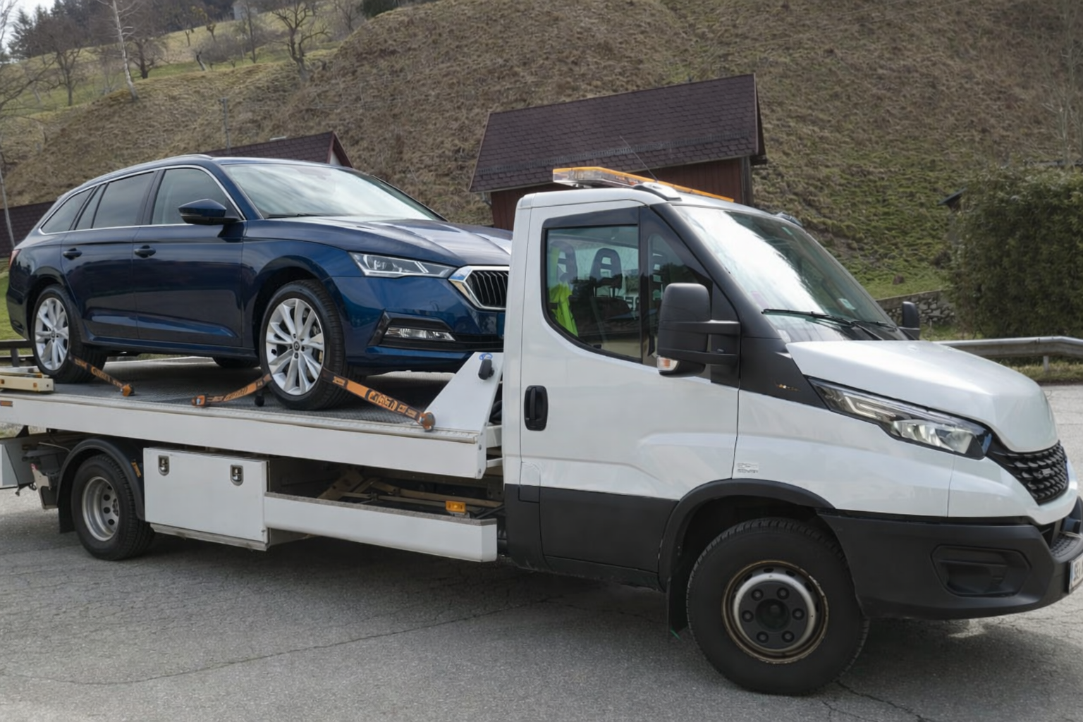 Skoda Octavia für eine Fahrzeugrückholung von Villach nach Wien